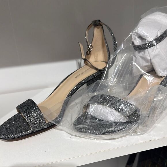 Pelle Moda Glitter Black Heels - Picture 1 of 6